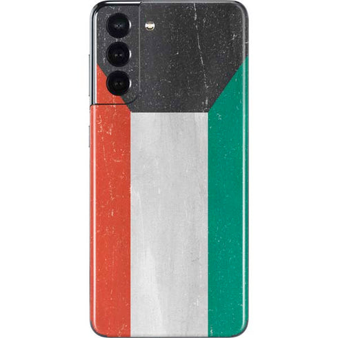 Kuwait Flag Distressed Galaxy S21 5G Skin